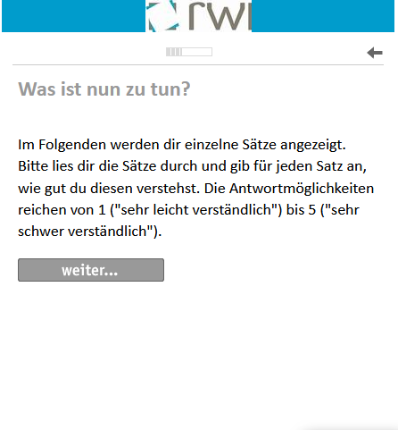 Screenshot of online annotation and survey tool showing the simple design of the survey.